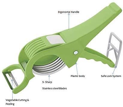 2 in 1 Vegetable Cutter with Peeler